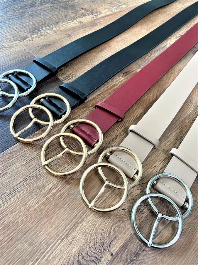 double circle faux leather belt 675x900