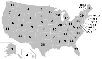 map electoral votes