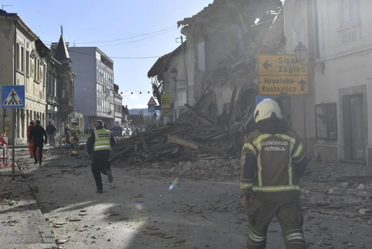 A strong earthquake hit Croatia