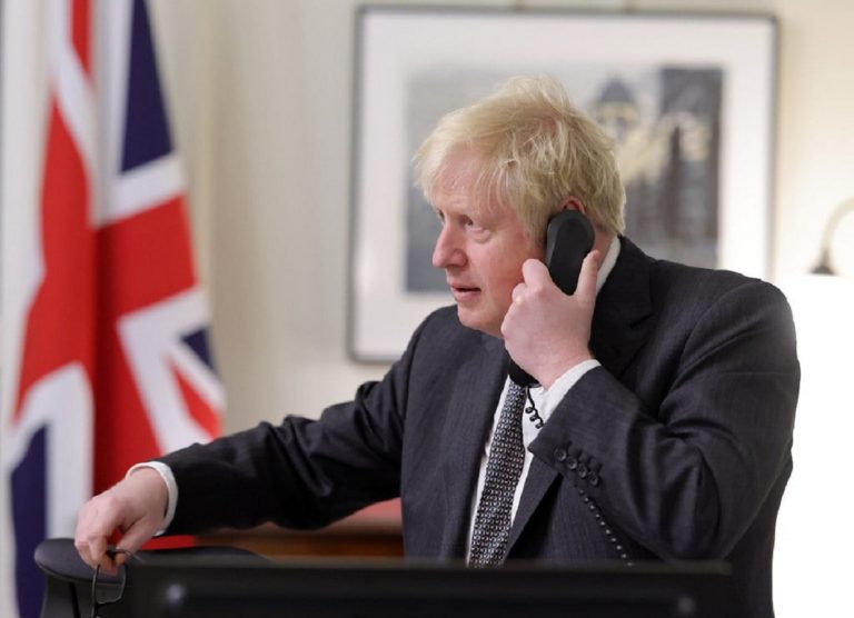 boris johnson phone