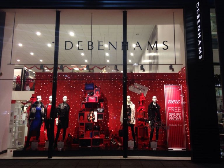 Debenhams Xmas windows #windows #visual #merchandising #debenhams #foundit #partywear #Debenhams_orpington #christmas #bysally
