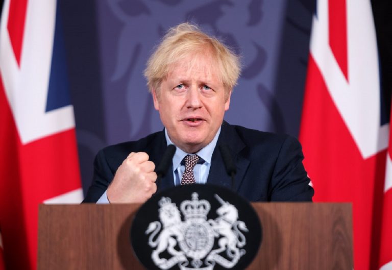 Boris Johnson Covid English variant