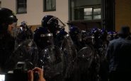 bristol protest stopped by riot police