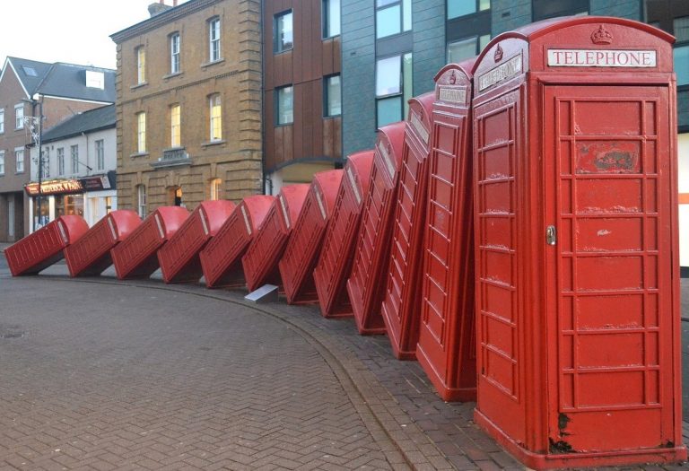 The second life of the red telephone booths: defibrillators and mini museums