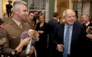 Boris Johnson holding pet