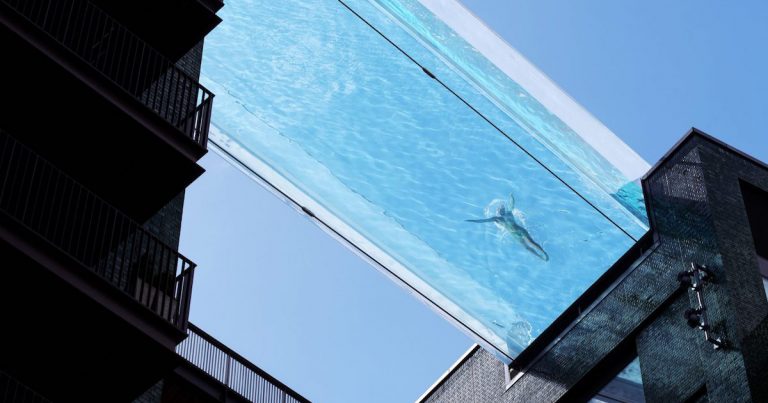 Sky Pool, the world's first suspended pool opens in London