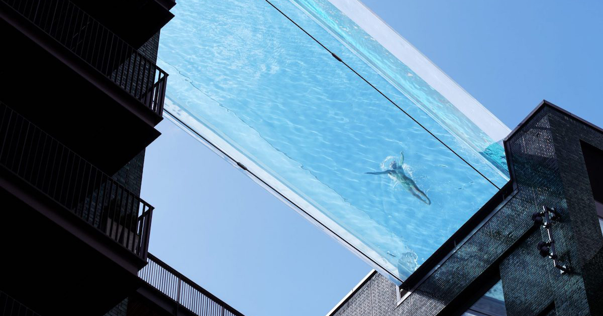 Sky Pool, world's first suspended pool opens in London NewsHub.co.uk