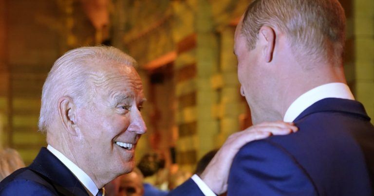 Joe Biden and Prince William