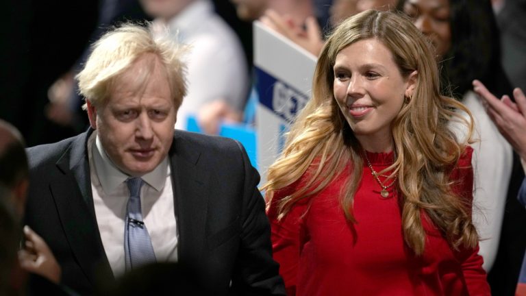 Boris Johnson and his wife Carrie