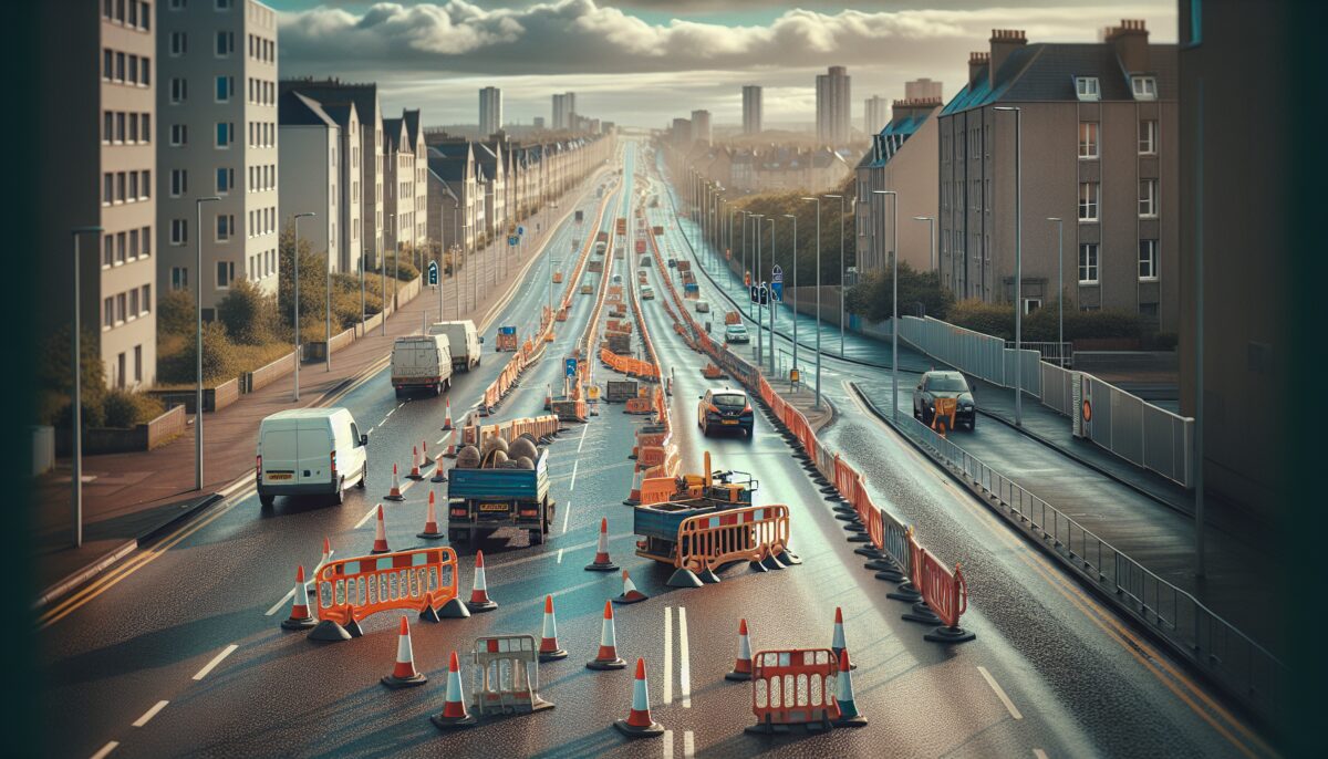 Aberdeen roadworks impact traffic on A956 Ellon Road