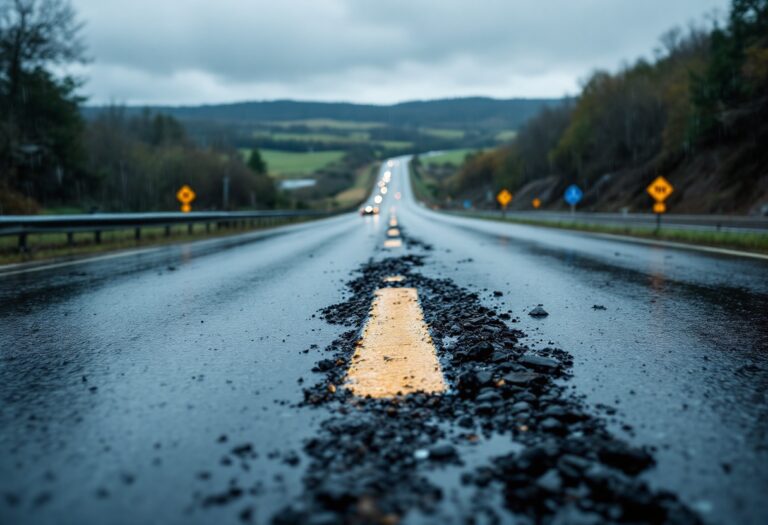 A96 road sign indicating reopening after an accident