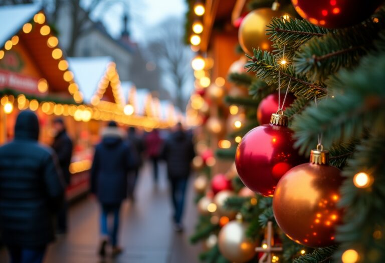 Aberdeen's Christmas Village with festive lights and attractions