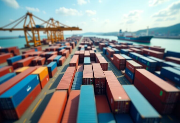 Graph showing surge in Chinese exports during Trump presidency