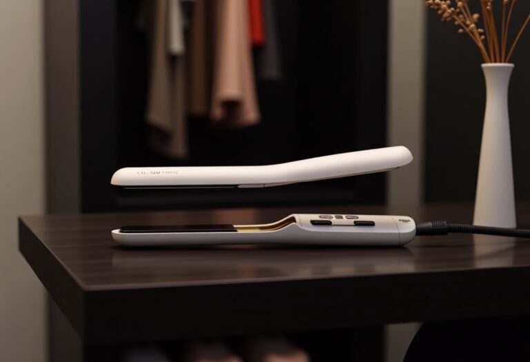 Cloud Nine Original hair straightener in use