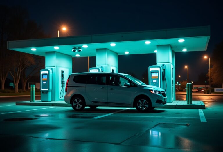 Electric vehicle charging point in Highland Council area