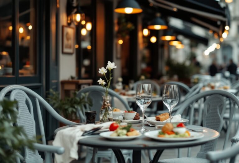 Fresh tarragon leaves on a rustic terrace table