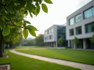 Scene of the tragic incident at Robert Gordon University