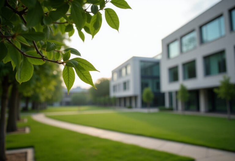 Scene of the tragic incident at Robert Gordon University