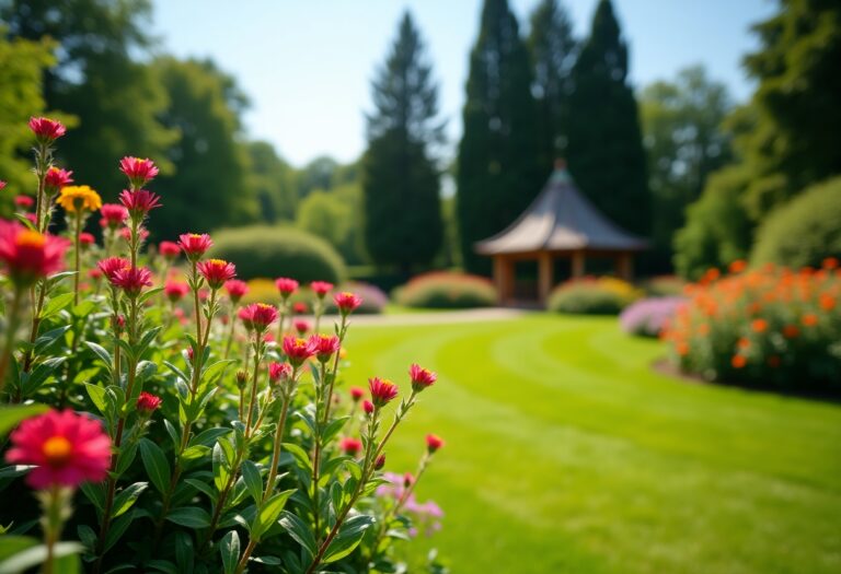 Jim McColl celebrating his gardening achievements
