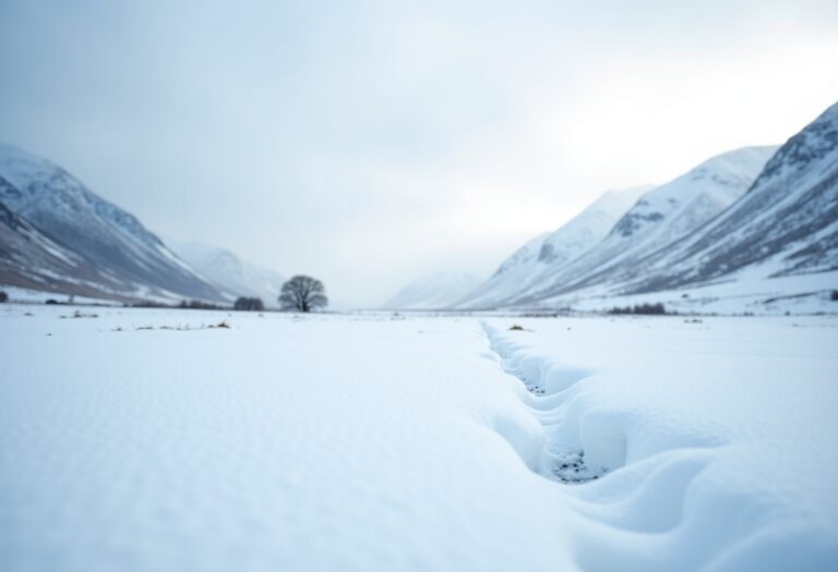 Snow and ice warnings in northern regions