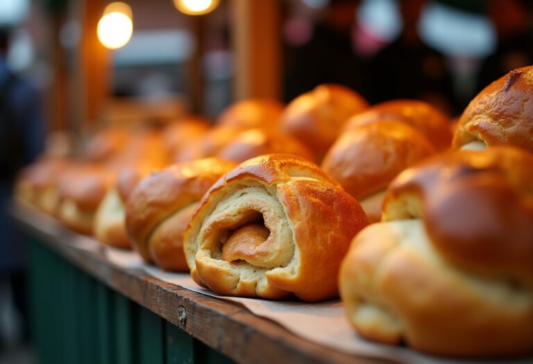 Competitors showcasing their baked goods at the championships