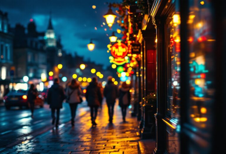 Vibrant nightlife scene in Aberdeen during Mad Friday
