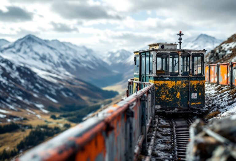 Cairngorm funicular railway undergoing repairs