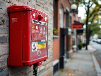 Community members discuss defibrillator theft in Buckie