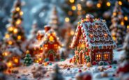 A beautifully decorated gingerbread house for the holidays