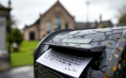 New letter to heaven postbox at Baldarroch Crematorium