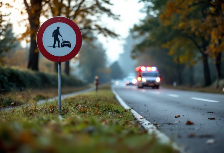 Scene of A9 road closure near Tomich due to crash