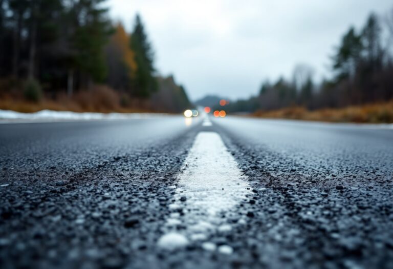 Traffic jam on A96 road due to accident near Aberdeen