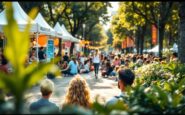 Visitatori al festival di salute e benessere di Aberdeen
