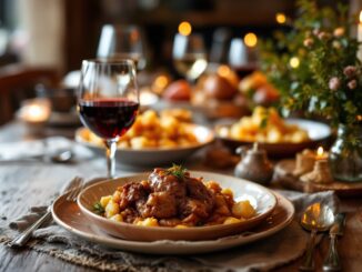 Tradizionali piatti e decorazioni per la Burns Night