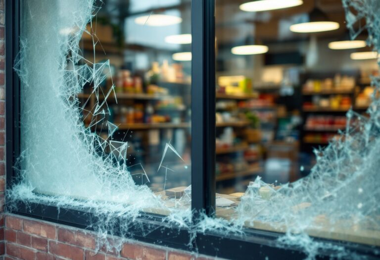 Thieves executing a complex heist at a newsagent in Inverness