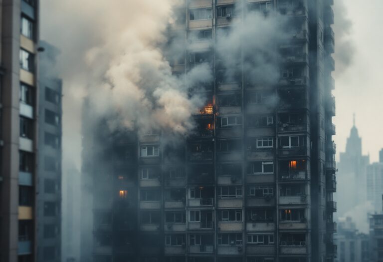 Emergency responders at a fire incident in Aberdeen