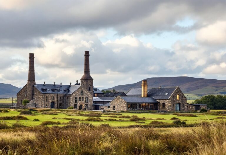 Harrison Ford enjoying a tour at Glenmorangie Distillery