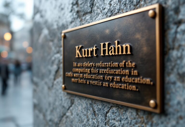 Ceremony honoring Kurt Hahn at Gordonstoun School