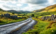 Scenic view of Ledmore Junction on NC500 route