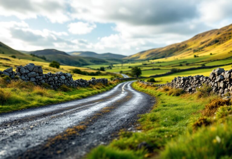 Scenic view of Ledmore Junction on NC500 route