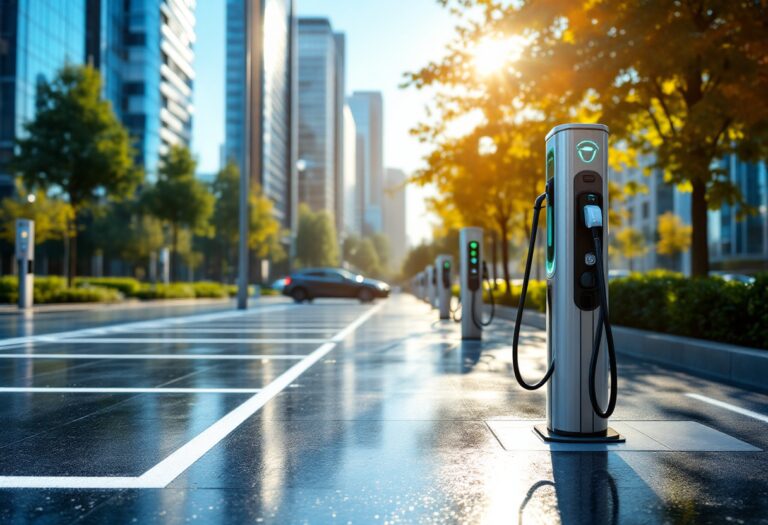 Electric vehicle charging station in North Kessock