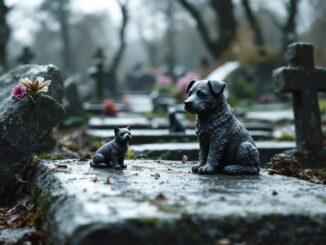 Historic pet cemetery in Inverness with gravestones