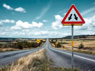 Scene of traffic restrictions on A85 near Oban