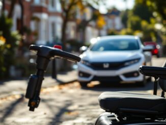 Incidente stradale a Inverness con Honda Civic bianca