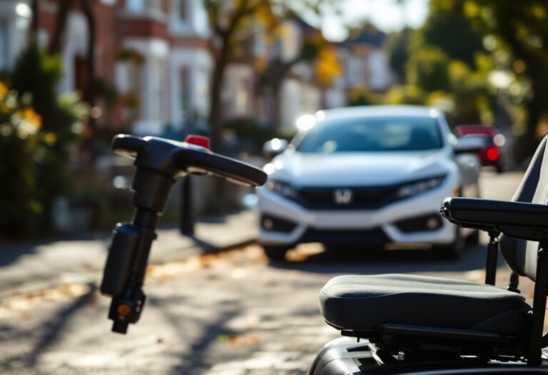 Incidente stradale a Inverness con Honda Civic bianca
