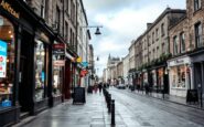 Vacant storefronts on Union Street, Aberdeen's high street