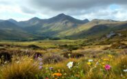Feral pigs roaming in Cairngorms National Park