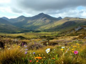 Feral pigs roaming in Cairngorms National Park