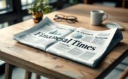 An infographic illustrating financial journalism's evolution