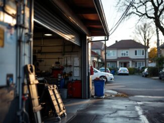 Garage facing closure from noise complaints by neighbors